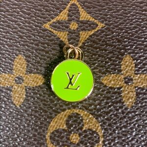 Gorgeous green Upcycled Louis Vuitton skittle charm